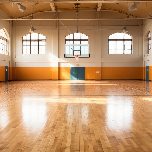 School gymnasium showing the wider campus spaces that need thorough cleaning
