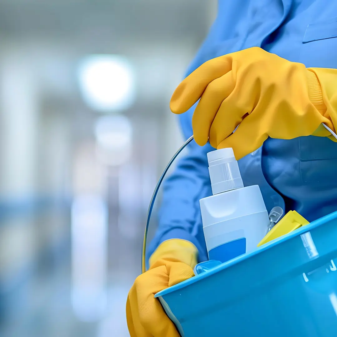 Thorough disinfection of surfaces during a medical facility deep clean